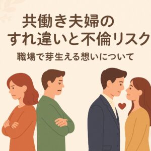 なぜ共働き夫婦に不倫が多い？すれ違いの原因と夫婦でできる解決法