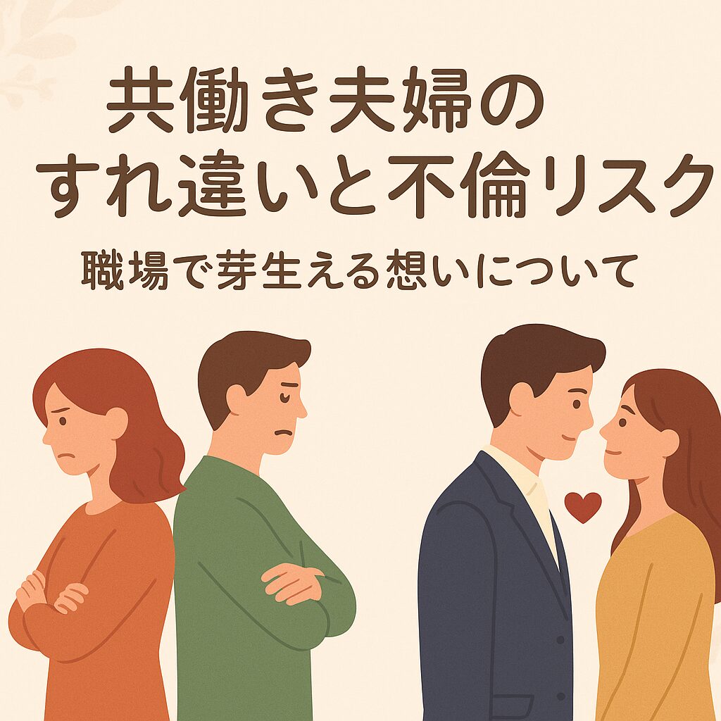 なぜ共働き夫婦に不倫が多い?すれ違いの原因と夫婦でできる解決法